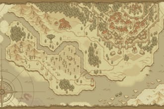 create custom 2d fantasy city map, dnd, town and worldbuilding map for rpg games