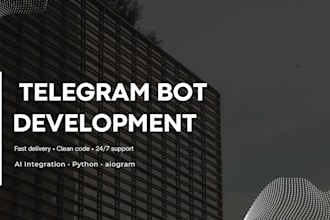 custom telegram bot with ai integration python aiogram