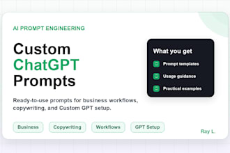create professional chatgpt prompts for your business workflow