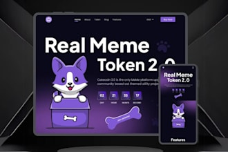 create crypto token website, meme website