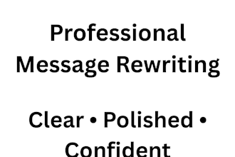 rewrite your message to sound clear and professional
