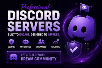 make a professional custom discord server setup in 14 hours