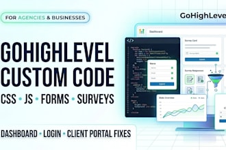 add gohighlevel custom code CSS js forms surveys  dashboard and ghl funnel
