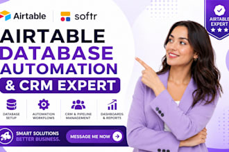 setup airtable database crm expert airtable automation airtable softr webapp