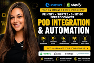 integrate printify shopware shirtee pod API and fix bug automation dropshipping