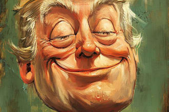 stunning digital political cartoon for political cartoon