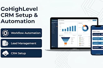setup hubspot, ghl, attio CRM and automate workflows for you
