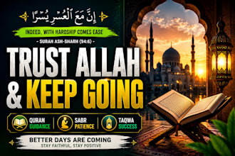 design professional islamic youtube thumbnail