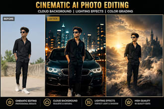 create cinematic ai photo edits and luxury posters