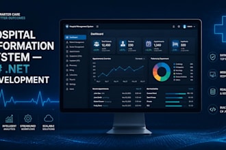 develop a hospital information software in c sharp dot net