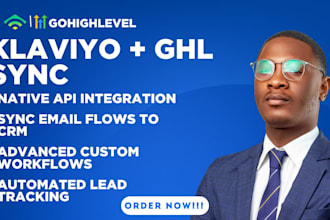 integrate klaviyo email flows with gohighlevel automation