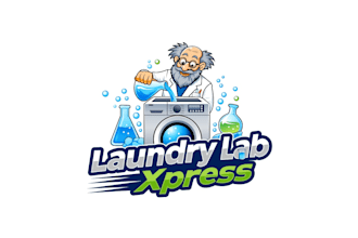 make an amazing eye catching  laundry  logo design with free vector file