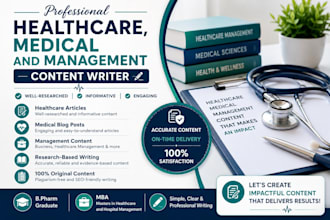 write healthcare, medical and management content