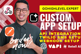 ghl custom app ghl api and sms integration ghl automation ghl webhook setup