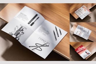 design a professional beauty brand catalog for your business
