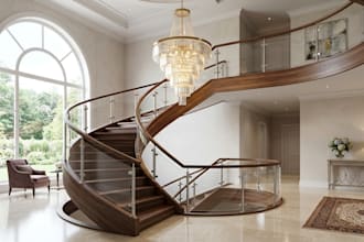 design modern and realistic 3d staircase models for your space
