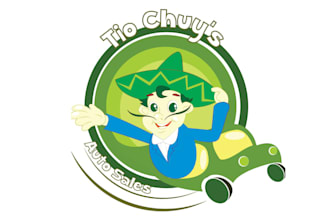 make mascot attractive logo for auto sales business