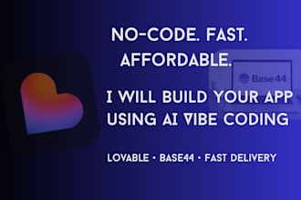 build, debug and deploy stunning web apps using lovable, base44, bolt and replit