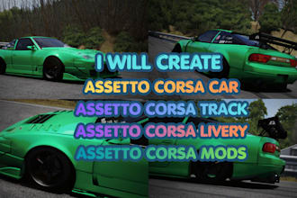 reate custom assetto corsa mods, tracks, cars, maps, and liveries