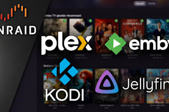 setup, fix plex jellyfin emby kodi media server nas docker, automation agents