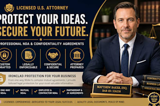 draft a mutual nda legal agreement for your partnership