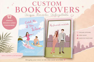 design a romance book cover illustration