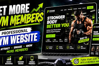 design high converting gym website that attracts new members
