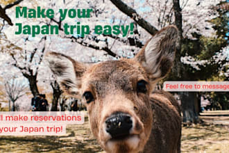 make reservations for your japan trip
