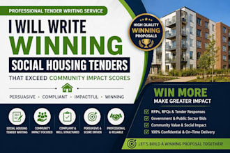 author persuasive social housing tender that exceed community impact score