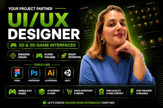 design professional game UI and assets for mobile game