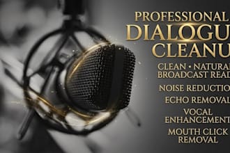 do broadcast dialogue cleanup