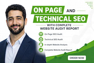 do on page and technical website SEO audit with complete audit report
