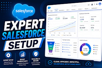 be your reliable salesforce CRM admin for setup, automation and optimization