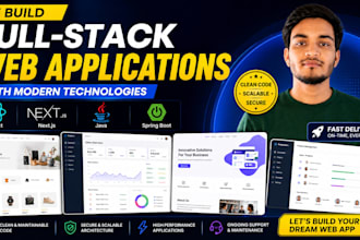 build a fullstack web app with react nextjs and java spring boot