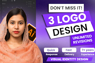 design premium elegant commercial copyright logo and visual identity