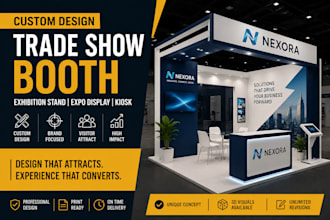 design custom booth trade show display expo stand exhibition backdrop kiosk