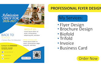 design an outstanding custom flyer for your business