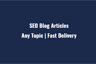 write SEO blog articles on health and lifestyle