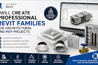 create professional revit families for architectural and mep projects