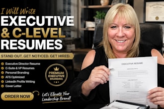write a executive director resume c level, c suite or vp resume and cv branding