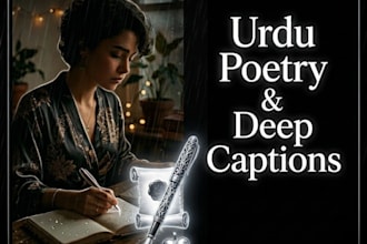 write emotional urdu poetry, captions and quotes for you