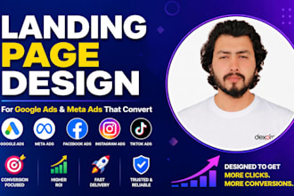 design a high converting PPC landing page for google ads