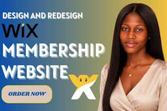 do wix website design, membership website, wix redesign, wix online store