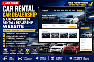 create a car rental, auto listing, and vehicle reservation website