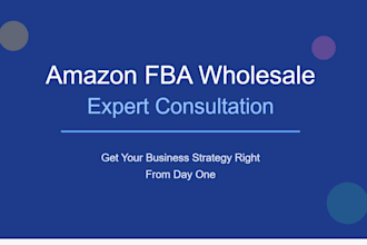 be your amazon fba wholesale business consultant