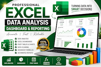 do data analysis excel dashboard reporting and automation