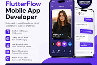 flutterflow mobile app developer, flutterflow mobile app fintech app