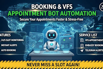 booking bot,vfs appointment,tls bot,vfs bot,ticket booking bot,bls bot