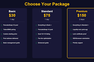 create your pancakeswap liquidity pool and list your token