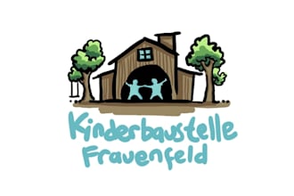 design minimalist kids kinder garden brand logo